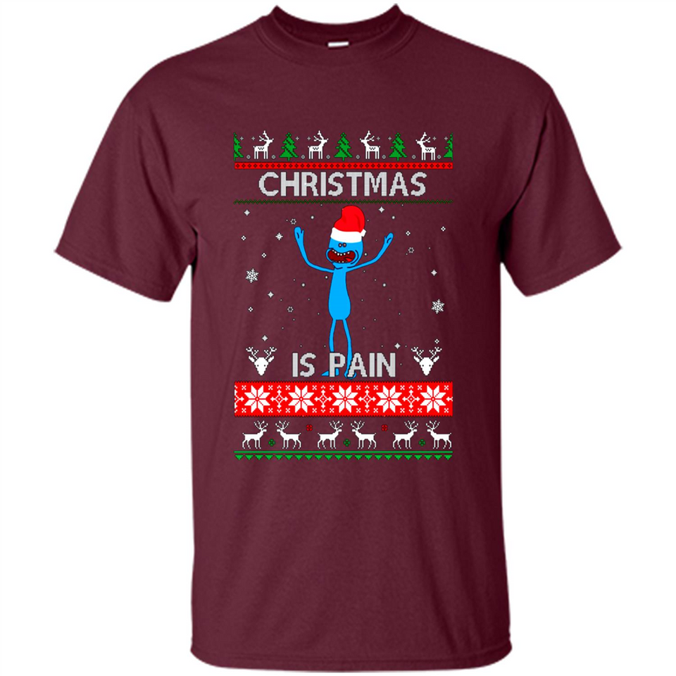 Mr Meeseeks Christmas Is Pain – Rick and Morty Christmas Sweater PINGPONG