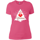 This Guy Loves Christmas Shirt - Ladies' Boyfriend T-Shirt