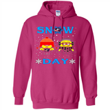 Snow Day Shirt For Columbus Blue Jackets Vs Minion Fans pingpong