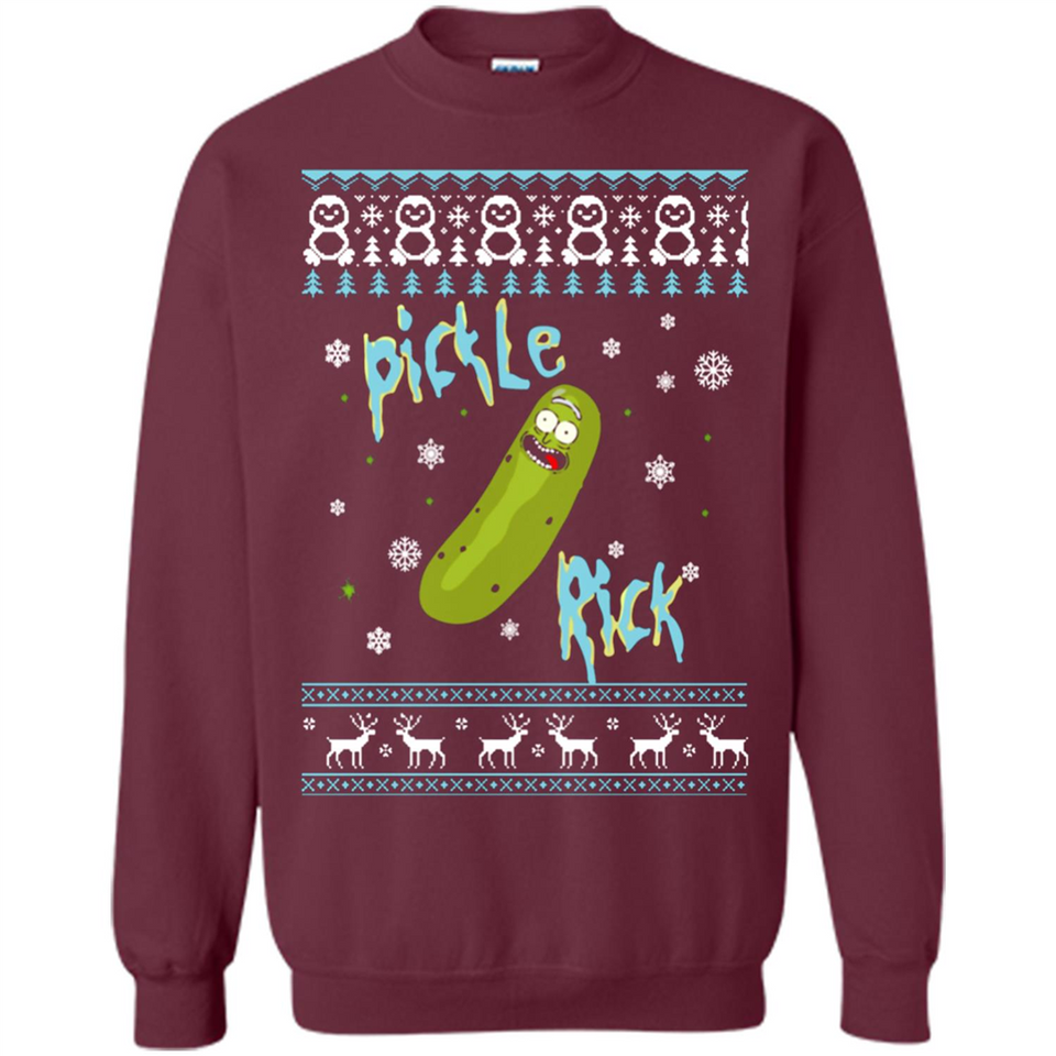 Rick and Morty Pickle Rick Ugly Christmas Sweater - Sweatshirt