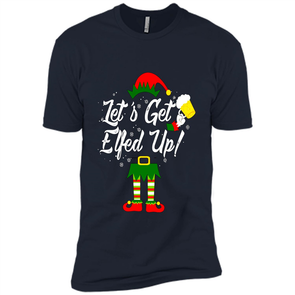 Let's Get Elfed Up Drinking Beer Christmas PINGPONG