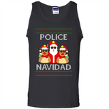 FUNNY POLICE NAVIDAD T-SHIRT Santa Christmas Party - Tank Top