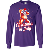 Christmas In July - Funny Dancing Santa - Long Sleeve T-Shirt