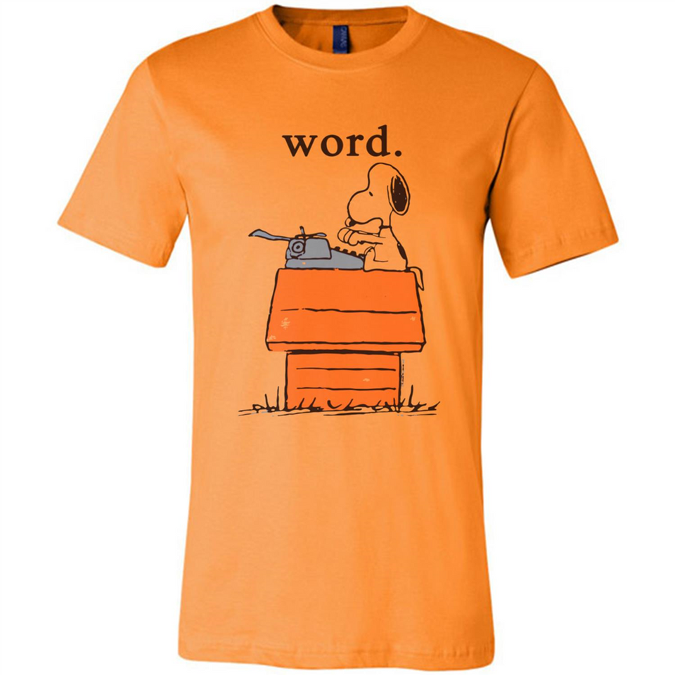 Snoopy Word - Canvas Unisex T-Shirt