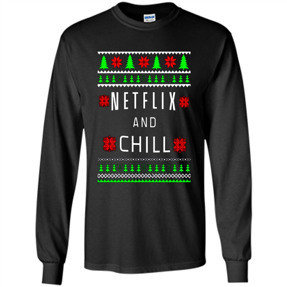 Netflix And Chill Christmas sweater PINGPONG