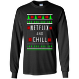 Netflix And Chill Christmas sweater PINGPONG