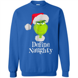 Santa Grinch Define Naughty Christmas Sweatshirt - Sweatshirt