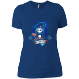 Carolina Panthers Halloween The Nightmare Before Christmas - Ladies' Boyfriend T-Shirt