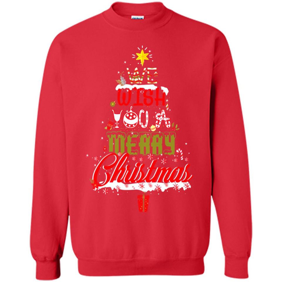 We Wish You A Merry Christmas Funny Pine Gift Sleeve - Sweatshirt