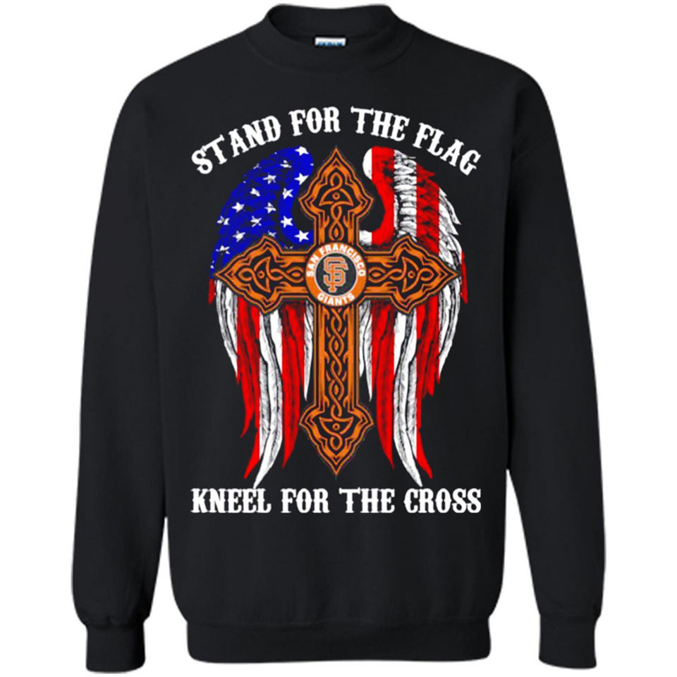 Francisco Giants - stand for the flag kneel for the cross