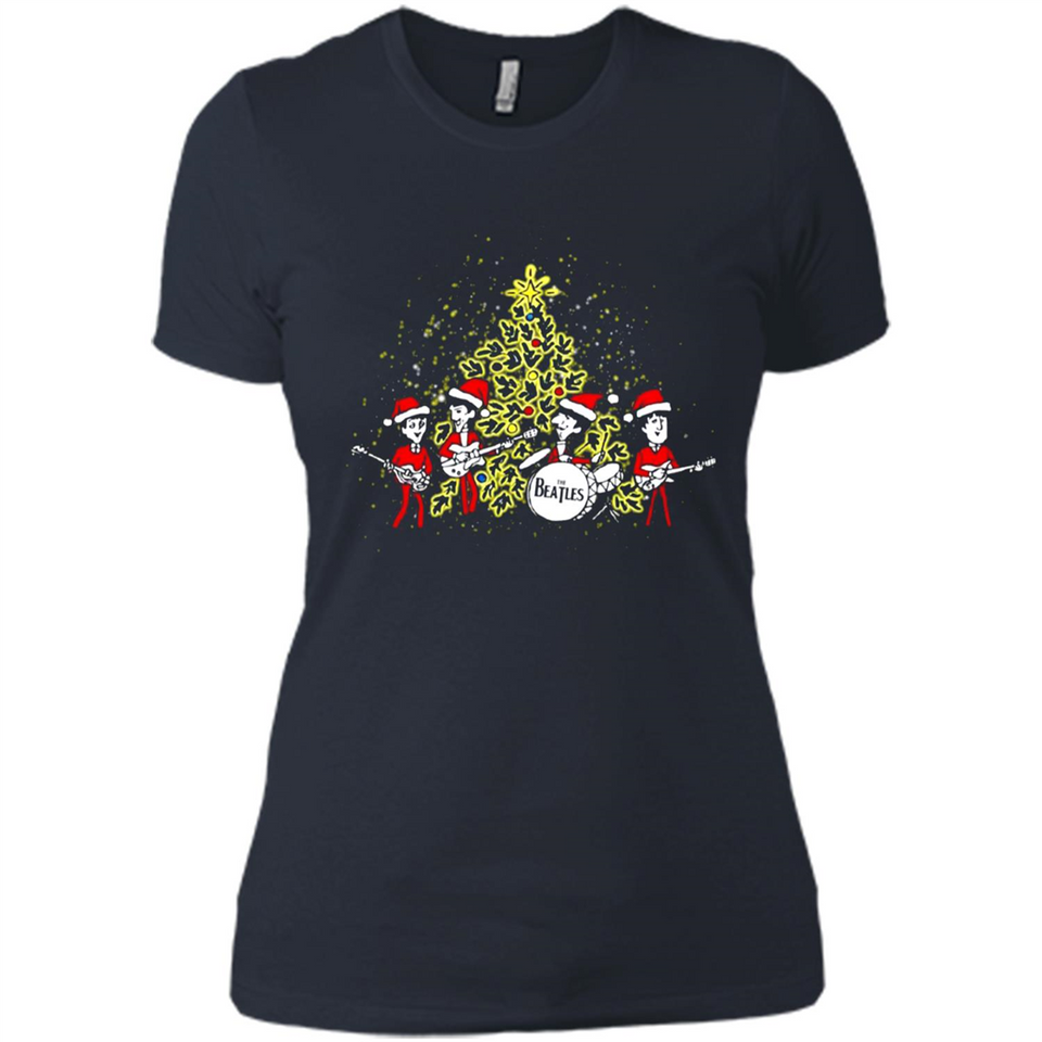 The Beatles chibi Christmas - Ladies' Boyfriend T-Shirt