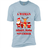 Never Underestimate A November Woman Watches Hallmark Movies Sweatshirt PINGPONG