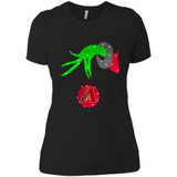 GRINCH HAND HOLDING ARIZONA DIAMONDBACKS GLITTER CHRISTMAS PINGPONG