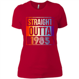 Retro Straight Outta 1985 33 Years Old - Ladies' Boyfriend T-Shirt