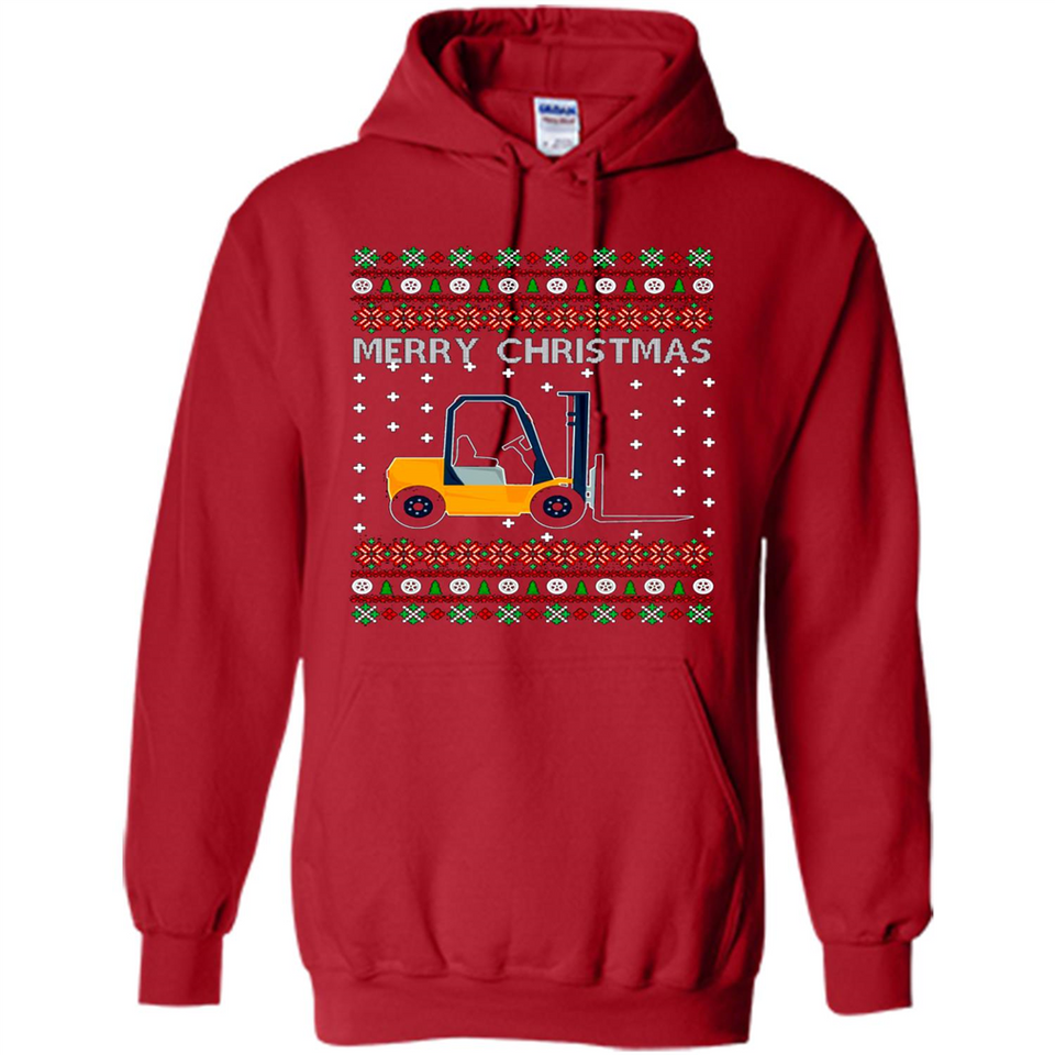 Merry Christmas Forklift ugly sweatshirt PINGPONG