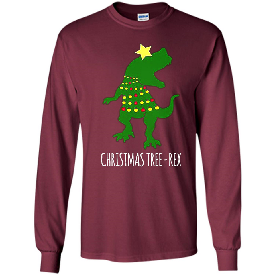 Christmas Tree Rex - Long Sleeve T-Shirt