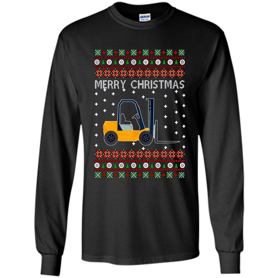 Merry Christmas Forklift ugly sweatshirt PINGPONG