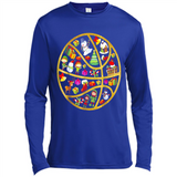 Basketball Christmas Ornament - Canvas Long Sleeve T-Shirt