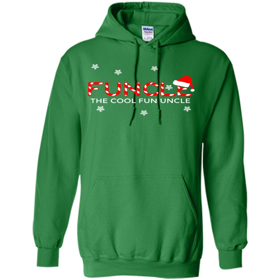 Mens Christmas Funcle The Cool Fun Uncle Definition Xmas - Hoodie