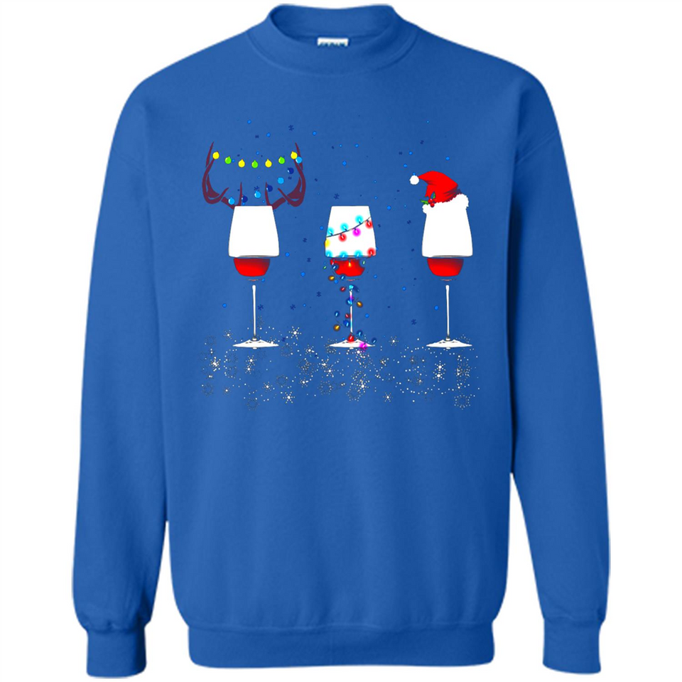 Christmas Red Wine Funny Merry Xmas Sweatshirt - Sweatshirt