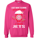 I Just Want To Drink Hot Chocolate & Watch Winnipeg Jets Ugly Christmas Sweater PINGPONG