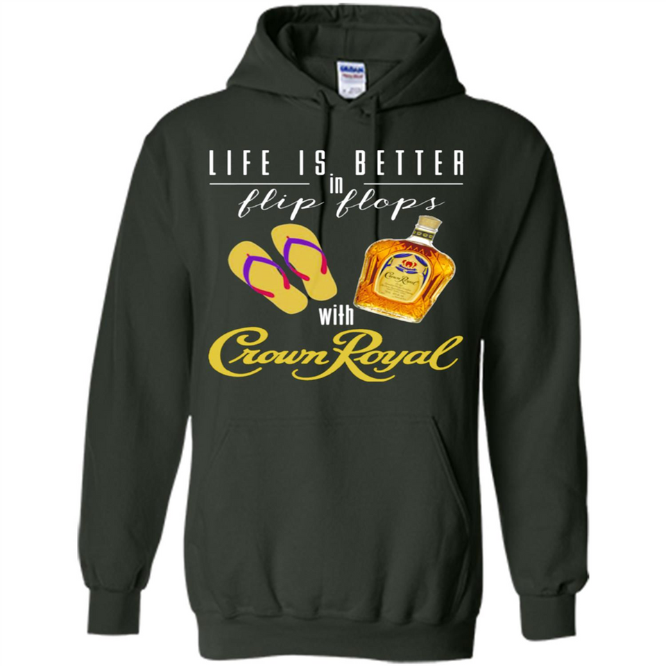 LIFE IS BETTER IN FLIP FLOPS WITH CROWN ROYAL