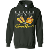 LIFE IS BETTER IN FLIP FLOPS WITH CROWN ROYAL
