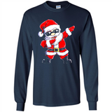 Christmas shirt Dabbing Santa Claus Xmas Gift - Long Sleeve T-Shirt