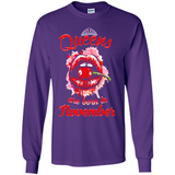Queens Are Born In November T-Shirt Sexy Lips