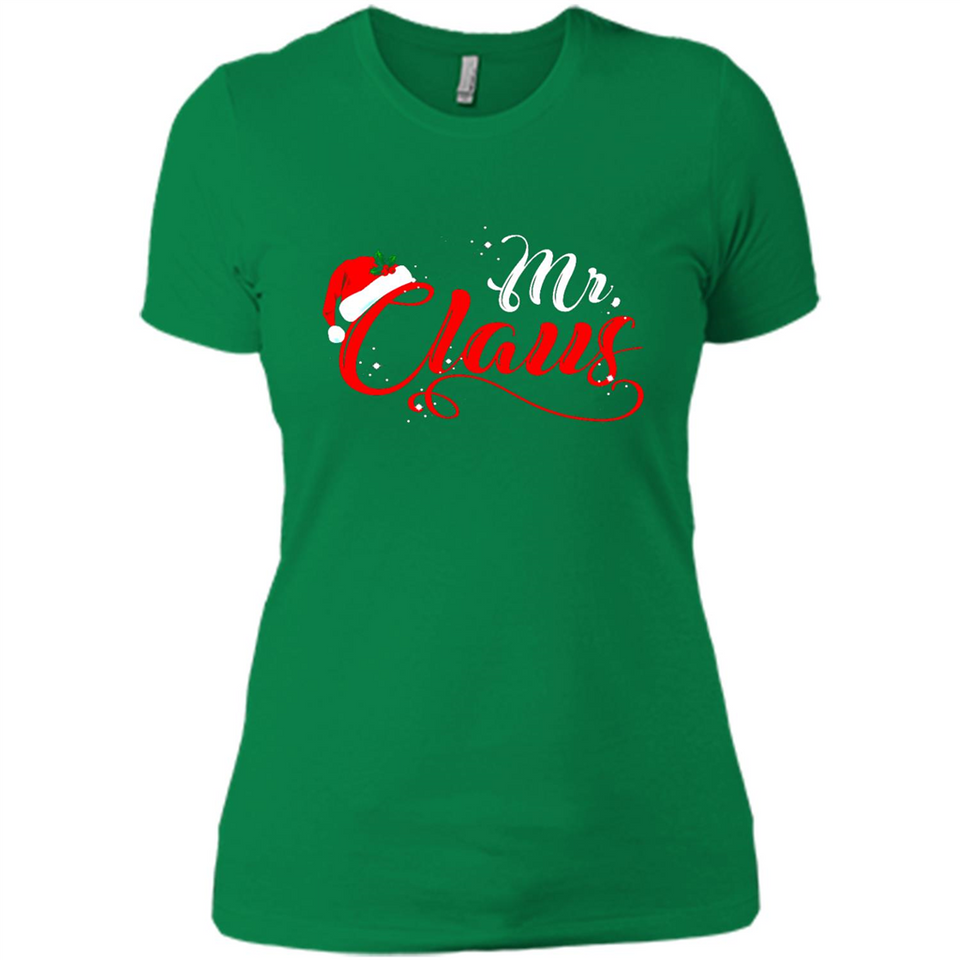 Mr. Claus Santa Claus Merry Xmas T-Shirt - Ladies' Boyfriend T-Shirt