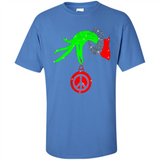 Christmas The Grinch Hand Holding Hippie Ornament - Shirt