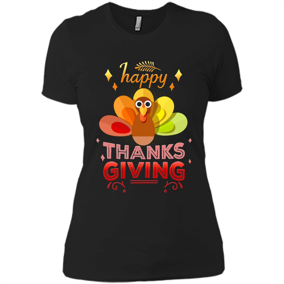 Happy Thanksgiving Turkey Day Colorful Cute