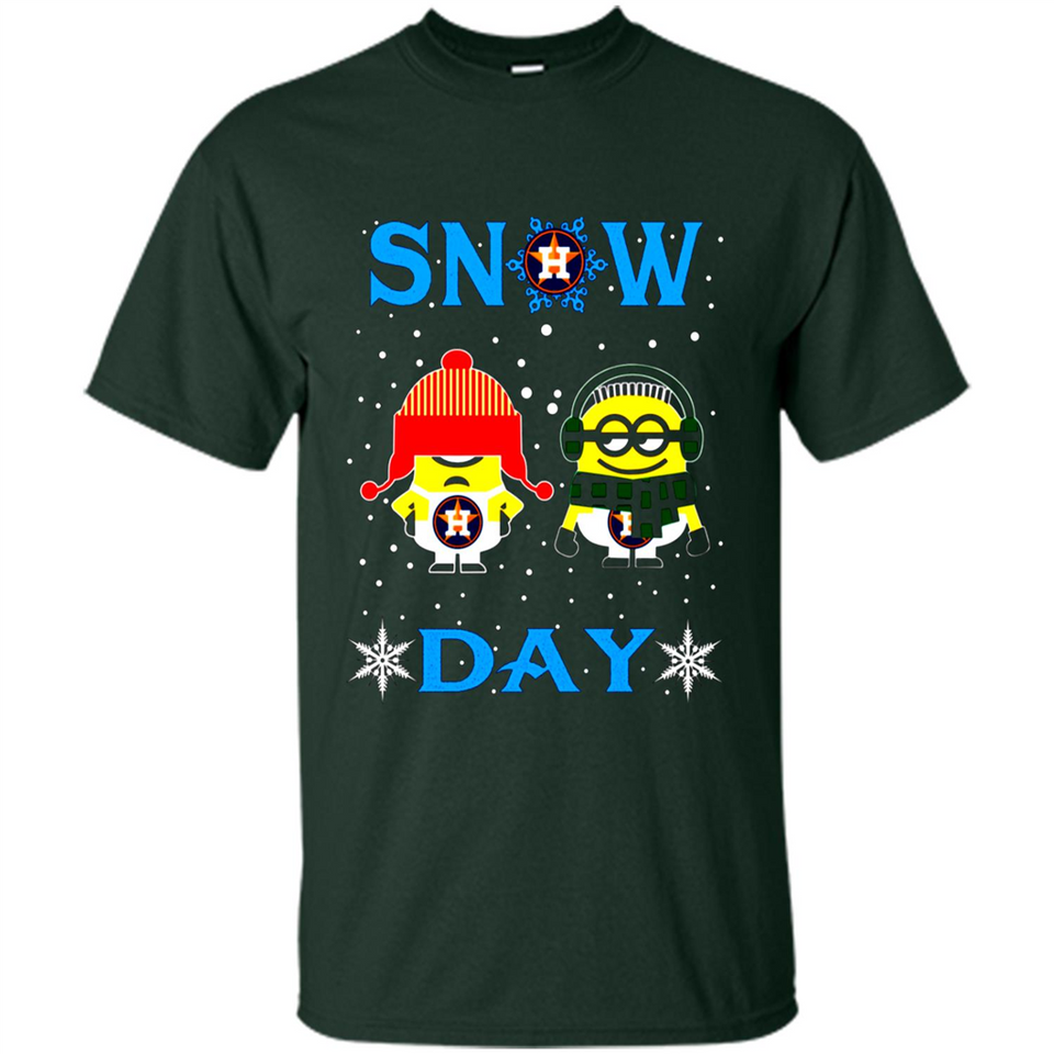 Snow Day Shirt For Houston Astros Vs Minion Fans pingpong