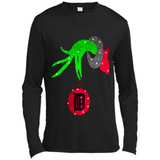 GRINCH HAND HOLDING DETROIT TIGERS GLITTER CHRISTMAS PINGPONG
