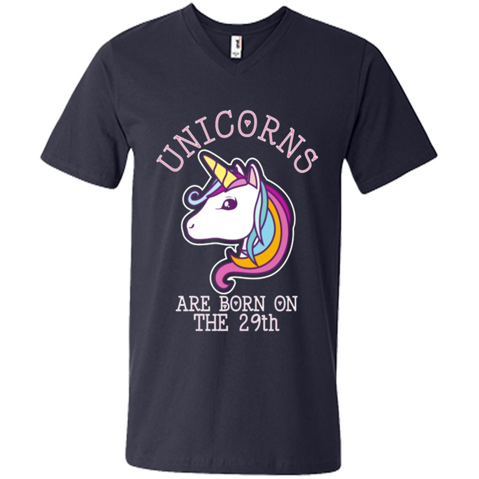Unicorns Birthday T-shirt Born On The 29th Unicorn Magical