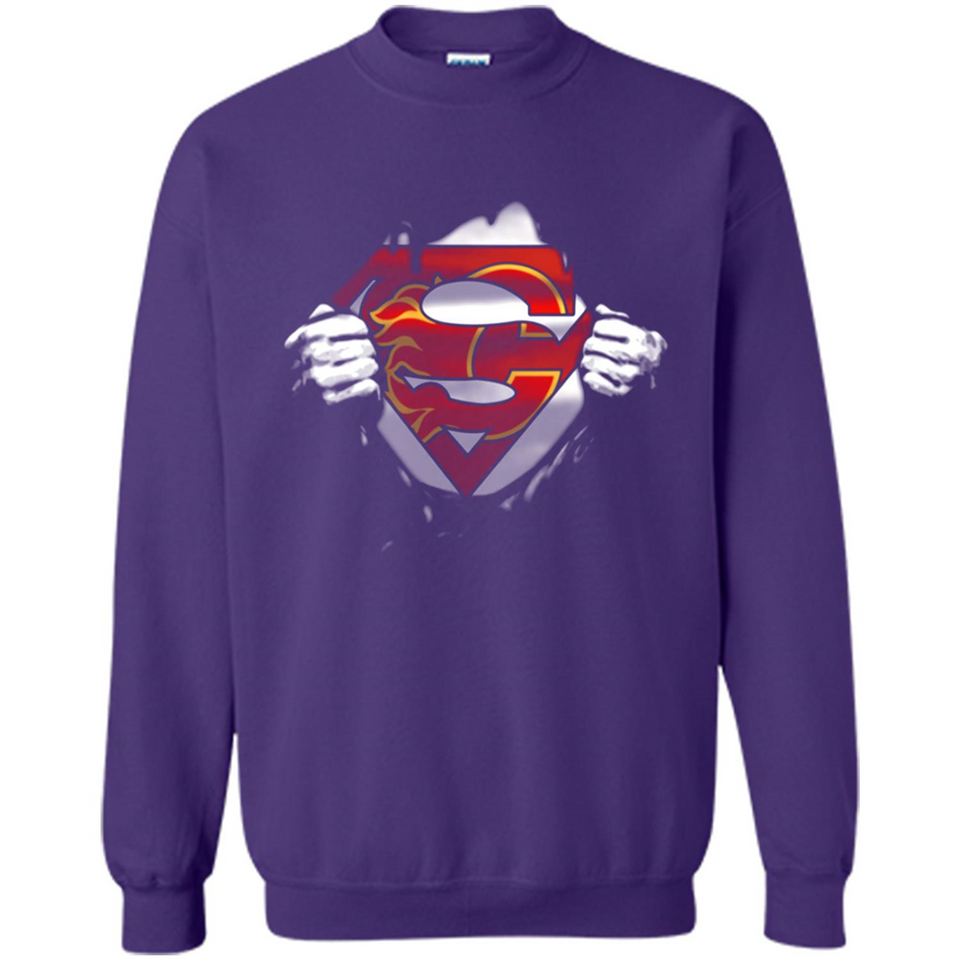 Calgary Flames And Superman Fans - Sweatshirt