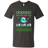 Narwhal christmas sweatshirt hoodie long PINGPONG - Men's V-Neck