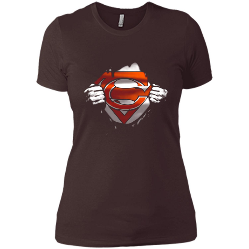 Chicago Bears And Superman Fans - Ladies' Boyfriend T-Shirt