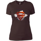 Chicago Bears And Superman Fans - Ladies' Boyfriend T-Shirt