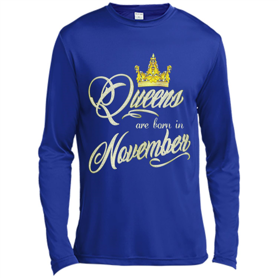 Queens Are Born In November Golden T-Shirt