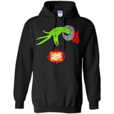 Grinch hand holding Logo HomeDepot Glitter Christmas - Hoodie