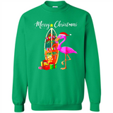 Flamingo Christmas Shirt, Merry Christmas Shirt , Flamingo - Sweatshirt