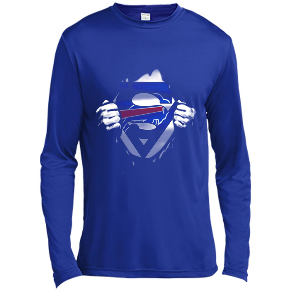 Buffalo Bills And Superman Fans - Canvas Long Sleeve T-Shirt