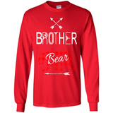 Brother Shirt Buffalo Plaid Family Camping Bear Tee - Long Sleeve T-Shirt