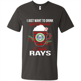 I Just Want To Drink Hot Chocolate & Watch Tampa Bay Rays Ugly Christmas Sweater PINGPONG