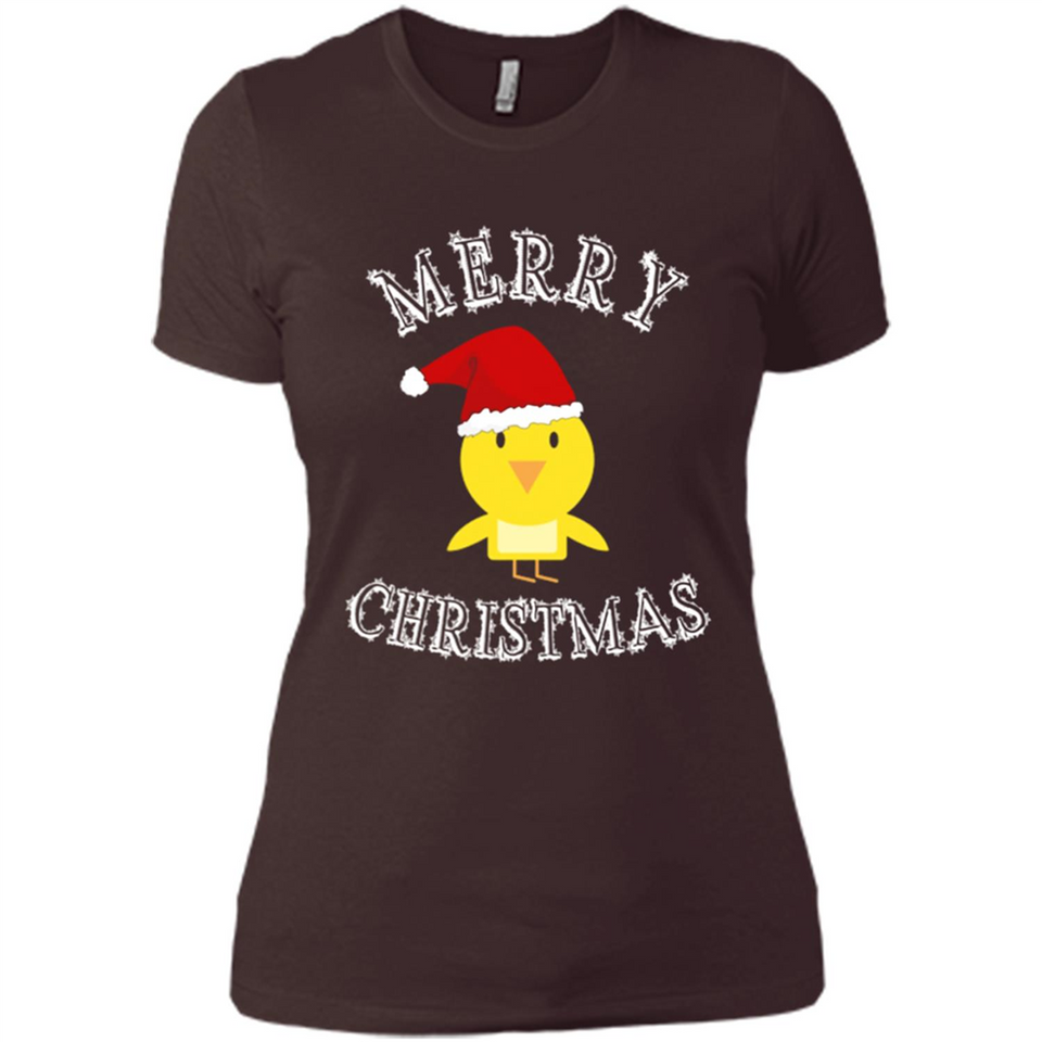 Bird Santa Merry Christmas T-Shirt - Birds Watchers Xmas - Ladies' Boyfriend T-Shirt