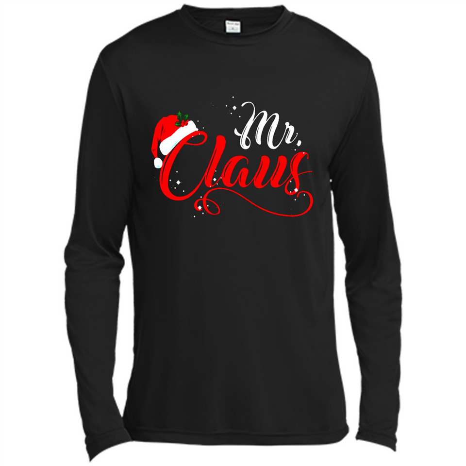 Mr. Claus Santa Claus Merry Xmas T-Shirt - Canvas Long Sleeve T-Shirt