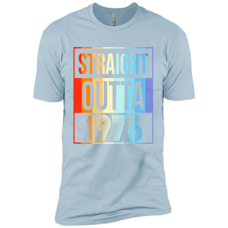 Retro Straight Outta 1976 42 Years Old - Premium Short Sleeve T-Shirt