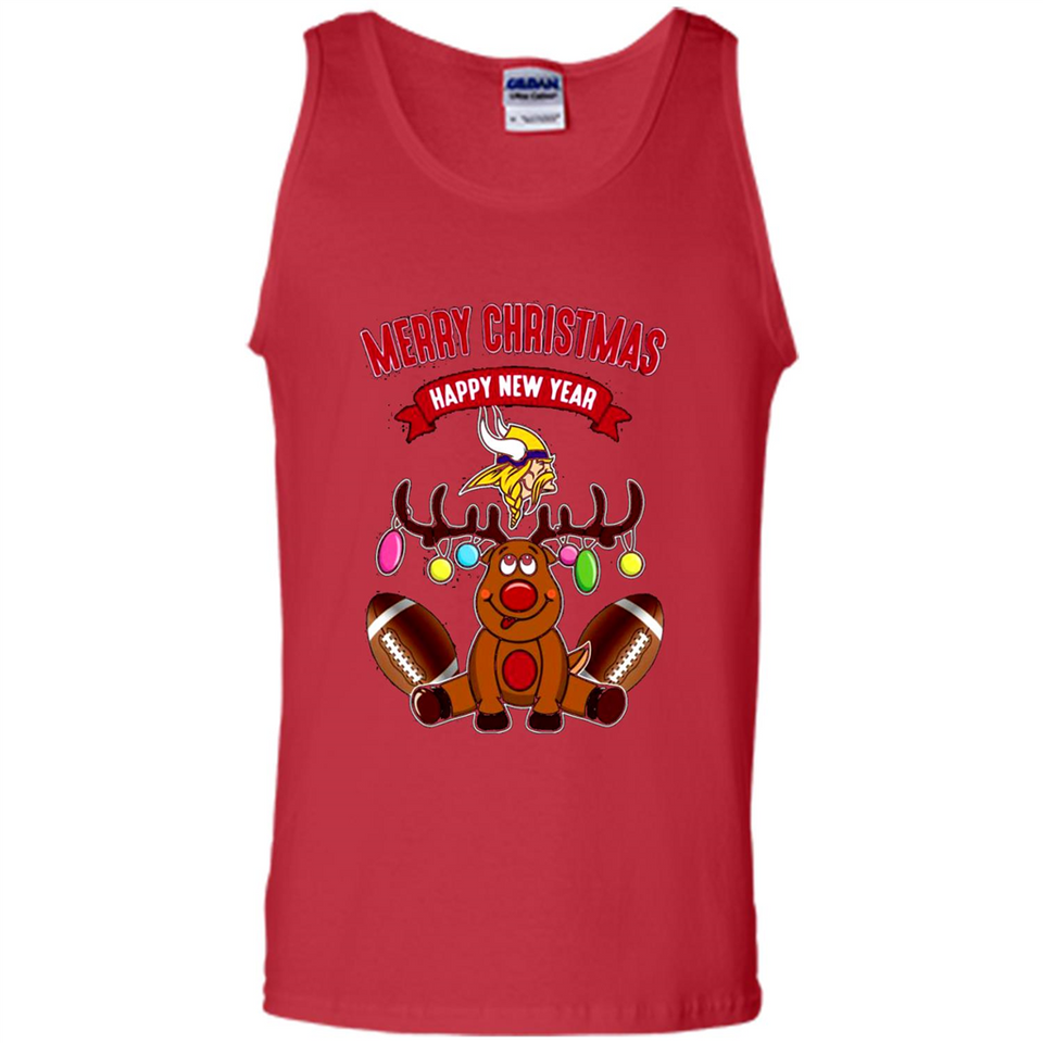 Minnesota Vikings NFL Reindeer Funny Merry Christmas And Happy New Year