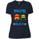 Snow Day Shirt For Dallas Cowboys Vs Minion Fans pingpong